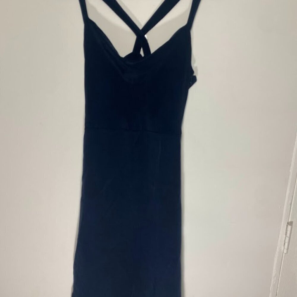 J Crew Navy Blue Silk Dress